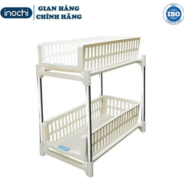 Kệ trượt, kệ đựng gia vị 2 tầng đa năng Inochi (VUI LÒNG IB SHOP ĐỂ CHỌN MÀU HIỆN CÓ)