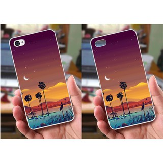 Ốp lưng iPhone 4 / 4S (dẻo viền trắng trong) - Hoa Cỏ Mùa Xuân