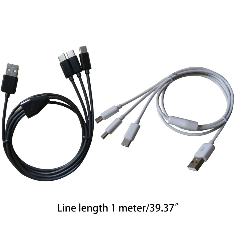 Dây Cáp Sạc Dữ Liệu USB Loại C 3 Trong 1 Cho Điện Thoại Di Động