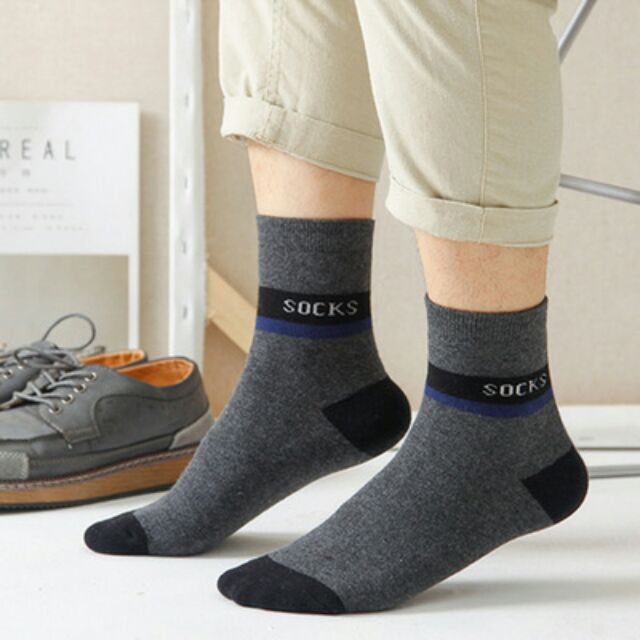 Combo 5 đôi TẤT NAM CỔ CAO CHỐNG MÙI, MỀM MỊN