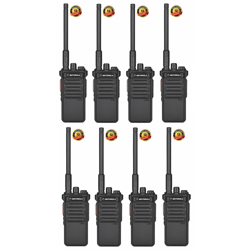 Bộ 8 Bộ đàm công suất lớn với đàm cầm tay 10W Motorola CP1688IS (Chuẩn công trường siêu bền, cự ly siêu xa)