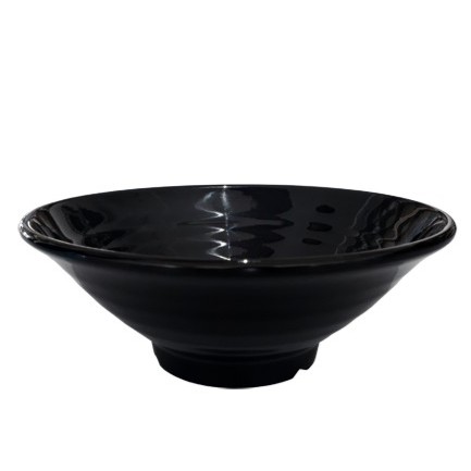 Tô melamine phíp 16.3 x 7.3 cm gợn sóng bát chống trượt tô xoắn chén cơm đen - melamine phíp bowl F-TOX17