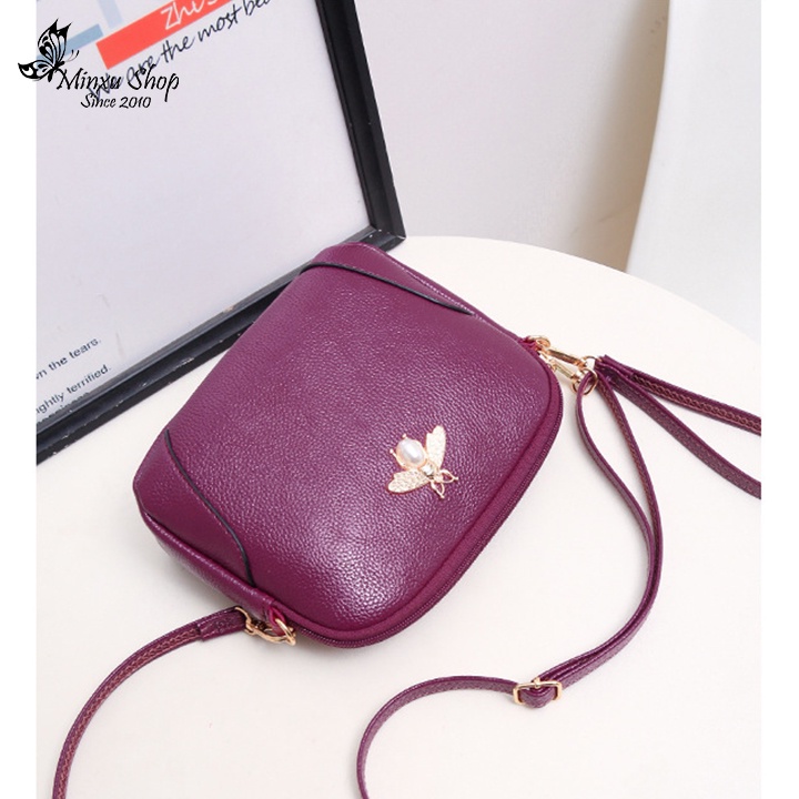 Túi xách đeo chéo nữ đẹp, túi da con ong mềm nhỏ gọn đi chơi, đựng ví, điện thoại thoải mái phong cách Hàn Quốc TD22