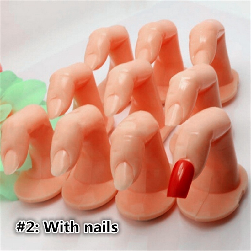 Set 5 Ngón Tay Giả Dùng Luyện Tập Trang Trí Móng
