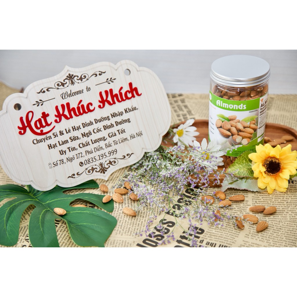 HẠNH NHÂN MỸ TÁCH VỎ RANG TỰ NHIÊN