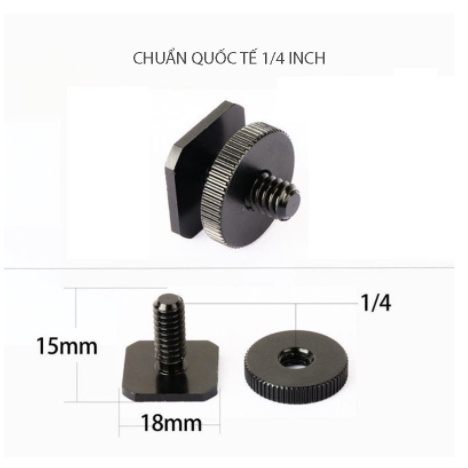Đế gài kép hotshoe 1/4 inch