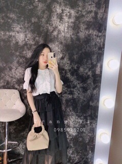 Chân váy tầng maxi