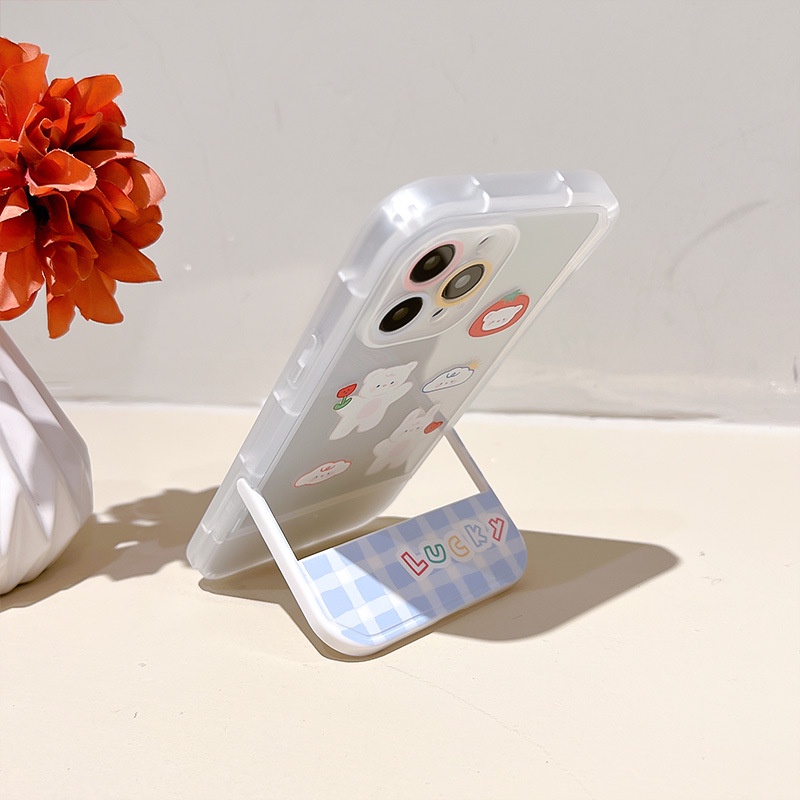 Ốp lưng iphoneỐp Điện Thoại  Kèm Giá Đỡ Tàng Hình Họa Tiết Hoạt Hình Dễ Thương Cho iphone 14 / 13Pro 12 / xs / 6 / 7 / 8PLUSDinuo case