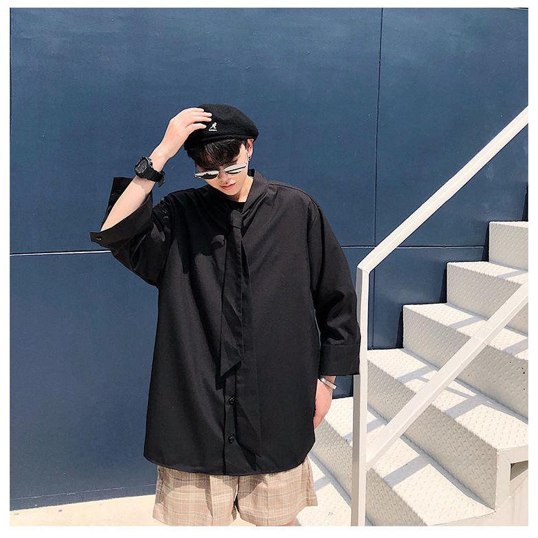 Sơ mi kiểu NECKTIE Unisex | BigBuy360 - bigbuy360.vn