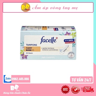 Băng vệ sinh tampon facelle - băng vệ sinh dạng nút - hàng đức