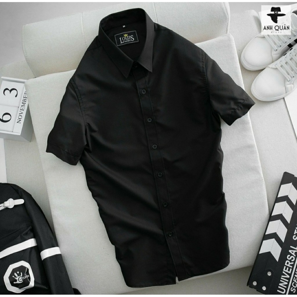 Áo Sơ Mi Nam Cộc Tay Trẻ Trung Cao Cấp Loại Đẹp