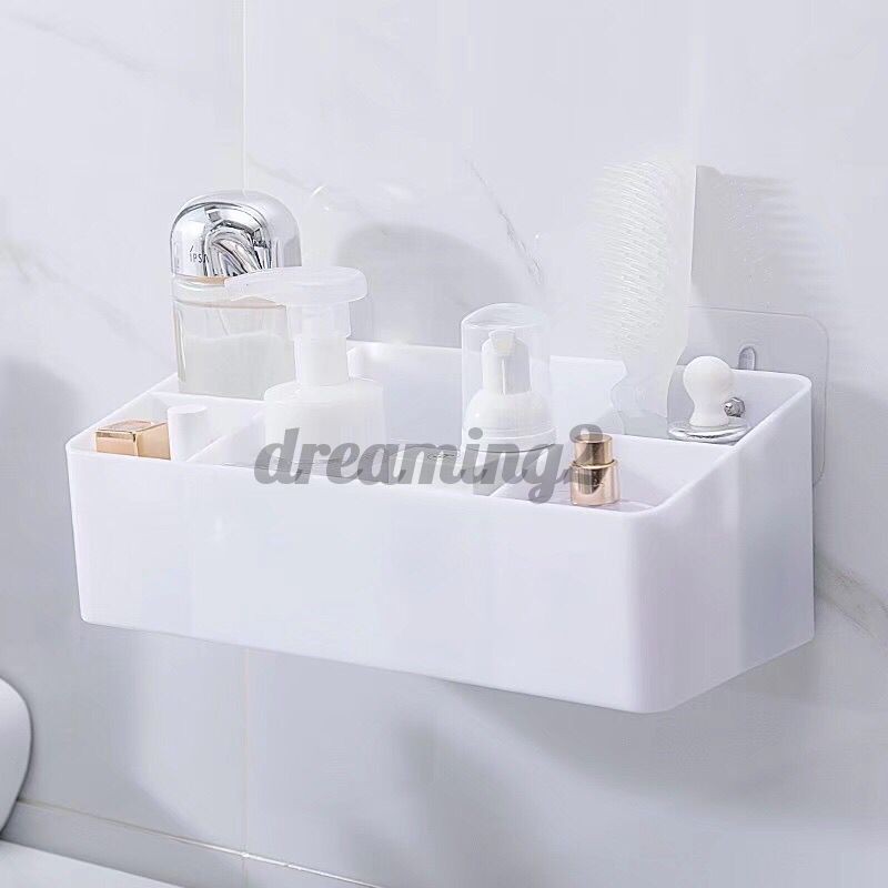 (Hàng Mới Về) Set 2 Hộp Đựng Mỹ Phẩm Gắn Tường Thiết Kế Sáng Tạo Tiện Dụng