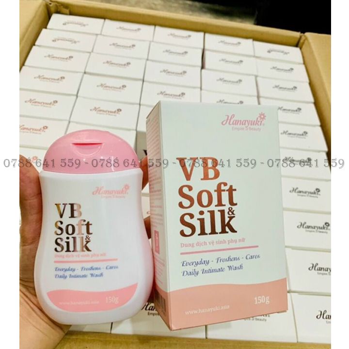 Dung Dịch Vệ Sinh Phụ Nữ Hana VB Soft Silk Hanayuki ⚡CHÍNH HÃNG⚡ Sạch Vùng Kín - Dịu Nhẹ Thơm Mát