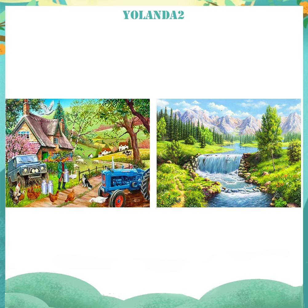 Diamond Painting 5D DIY small river Full Round Drill Rhinestone Picture