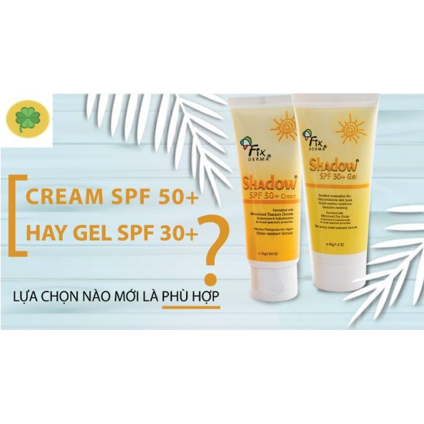 ✅[CHÍNH HÃNG]Kem chống nắng fixderma Shadow spf 50+ 75ML | BigBuy360 - bigbuy360.vn
