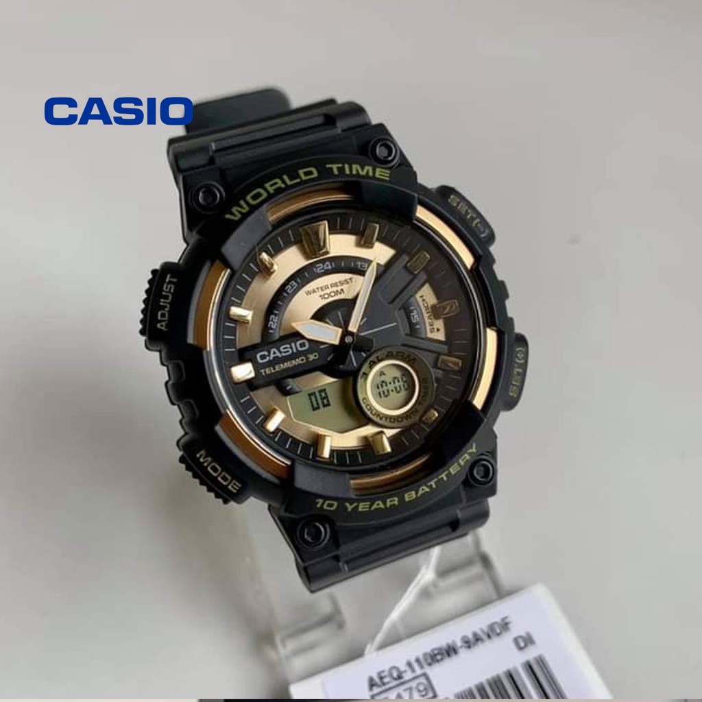 Đồng hồ nam CASIO AEQ-110BW-9AVDF  chính hãng - Bảo hành 1 năm, Thay pin miễn phí
