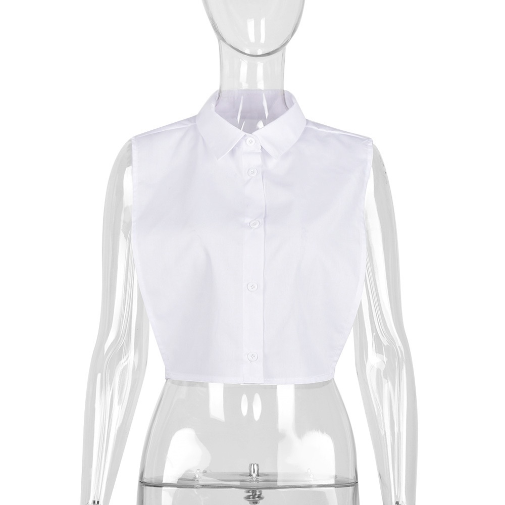 Áo Tank Top Dáng Rộng Màu Trơn Phối Nút Cá Tính Cho Nữ