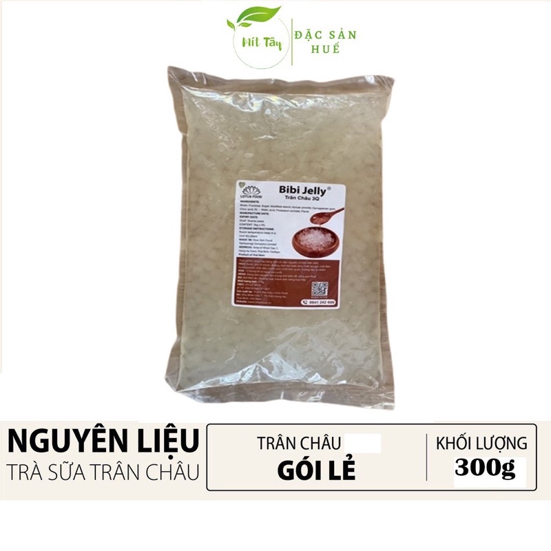 Trân Châu 3Q Trân Châu Trắng Đen Bibi Jelly Vị Caramel 500gram Ngon Giòn Nguyên Liệu Pha Chế Trà Sữa