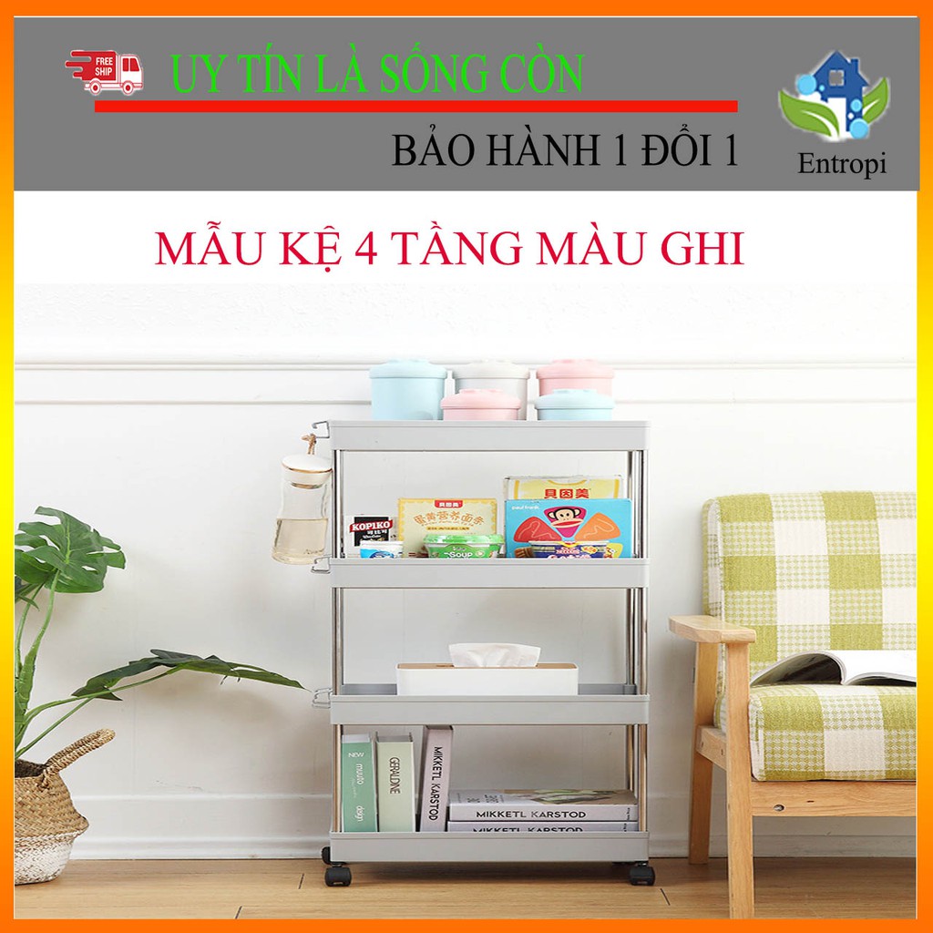 [Chứa nhiều đồ-di chuyển linh hoạt] Kệ đa năng để phòng khách có thể dùng làm kệ bếp kệ nhà tắm rất tiện lợi