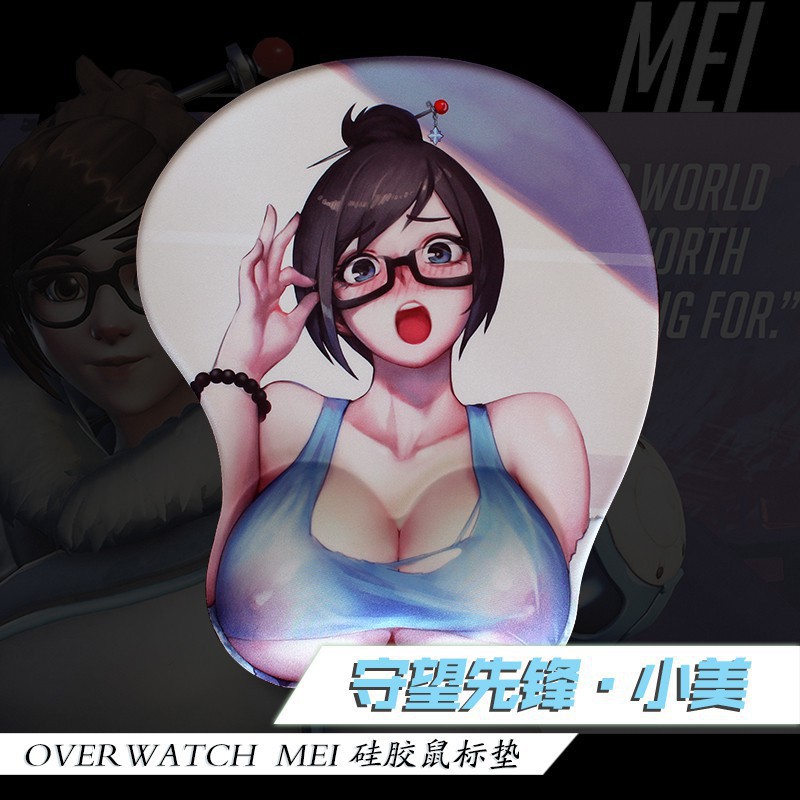 Miếng Lót Chuột Mềm Hình Overwatch 3d