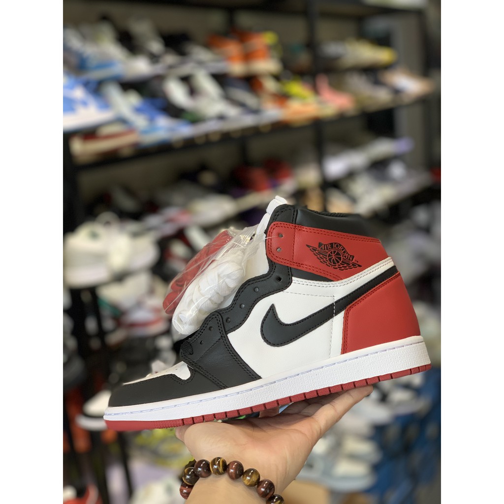 (FREESHIP) Giày thể thao AIR JORDAN 1 hightop cổ cao blacktoe