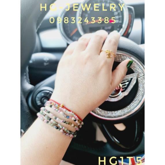 Vòng tay phong thủy đá tourmaline tài lộc - may mắn - bình an