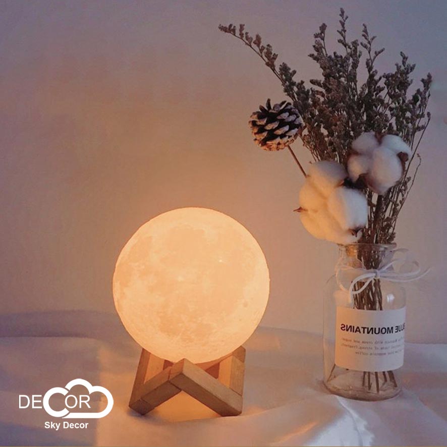 Đèn ngủ mặt trăng 3D Sky Decor - Dùng trang trí nhà cửa, đèn ngủ, quà tặng