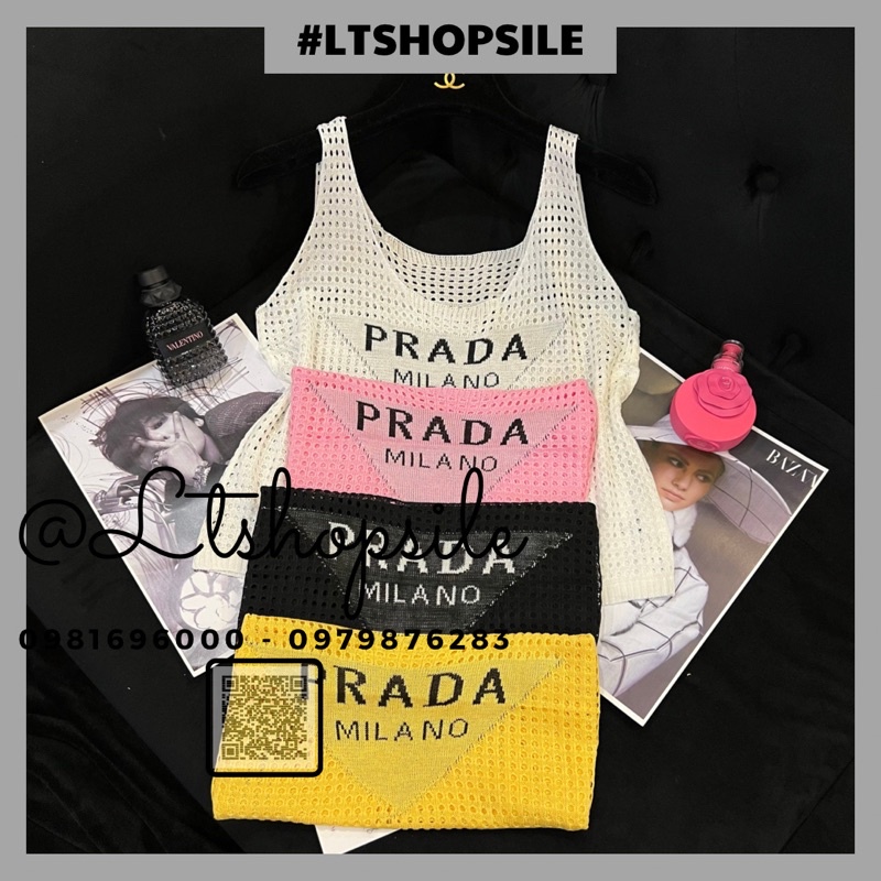 Áo Len Lỗ Tank Top P r a..da cực hot