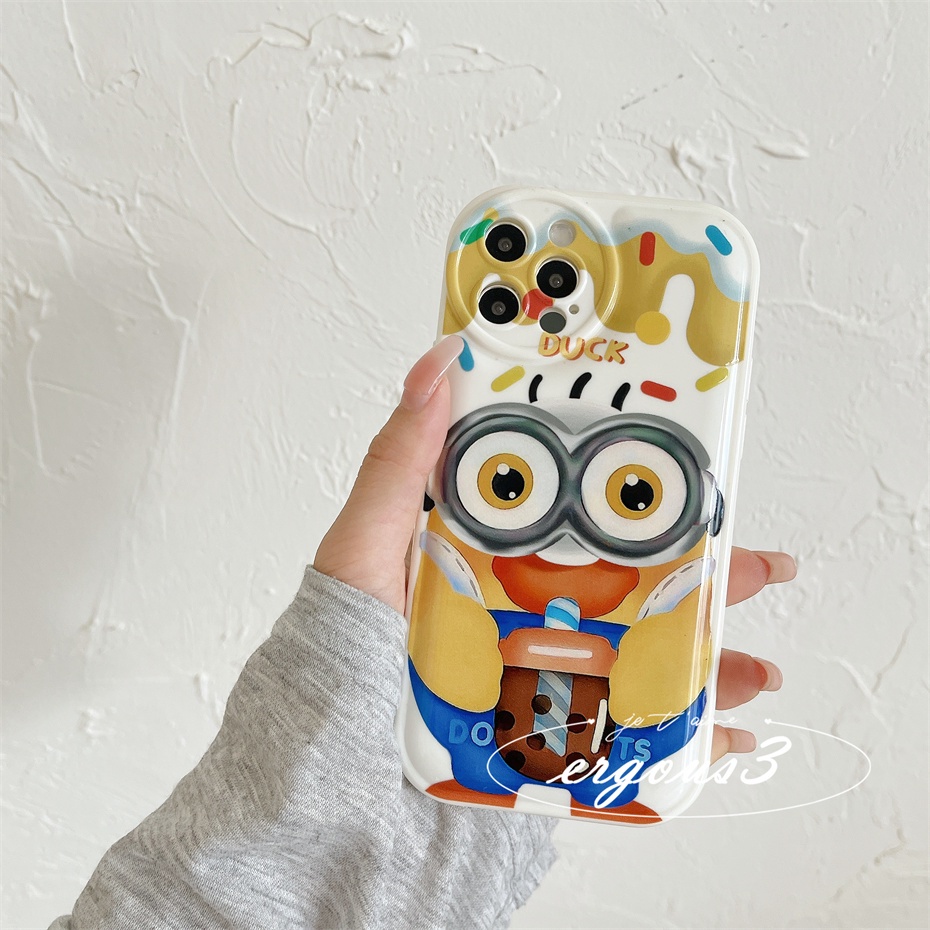 Ốp Điện Thoại Mềm In Hình Minions Cho iPhone 14 13 12 11 Pro Max SE2020 X XR Xs Max 7 8 Plus