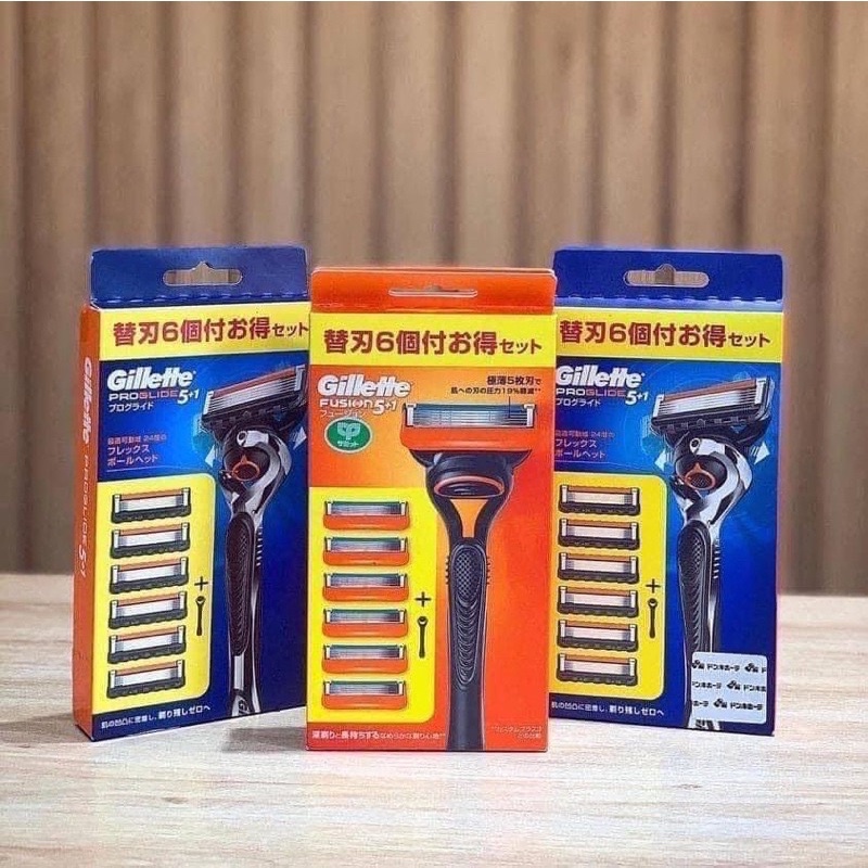 Dao cạo râu gillette 5 lưỡi Gillette Fusion Nhật Bản nội địa