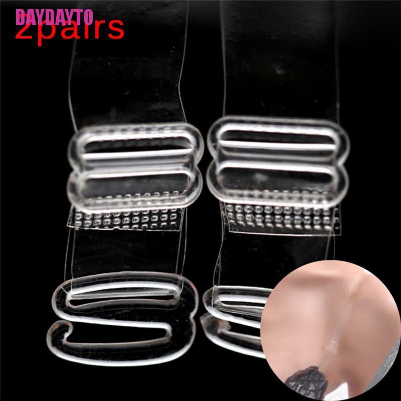 Set 2 Cặp Dây Áo Ngực Trong Suốt Vô Hình Điều Chỉnh Được