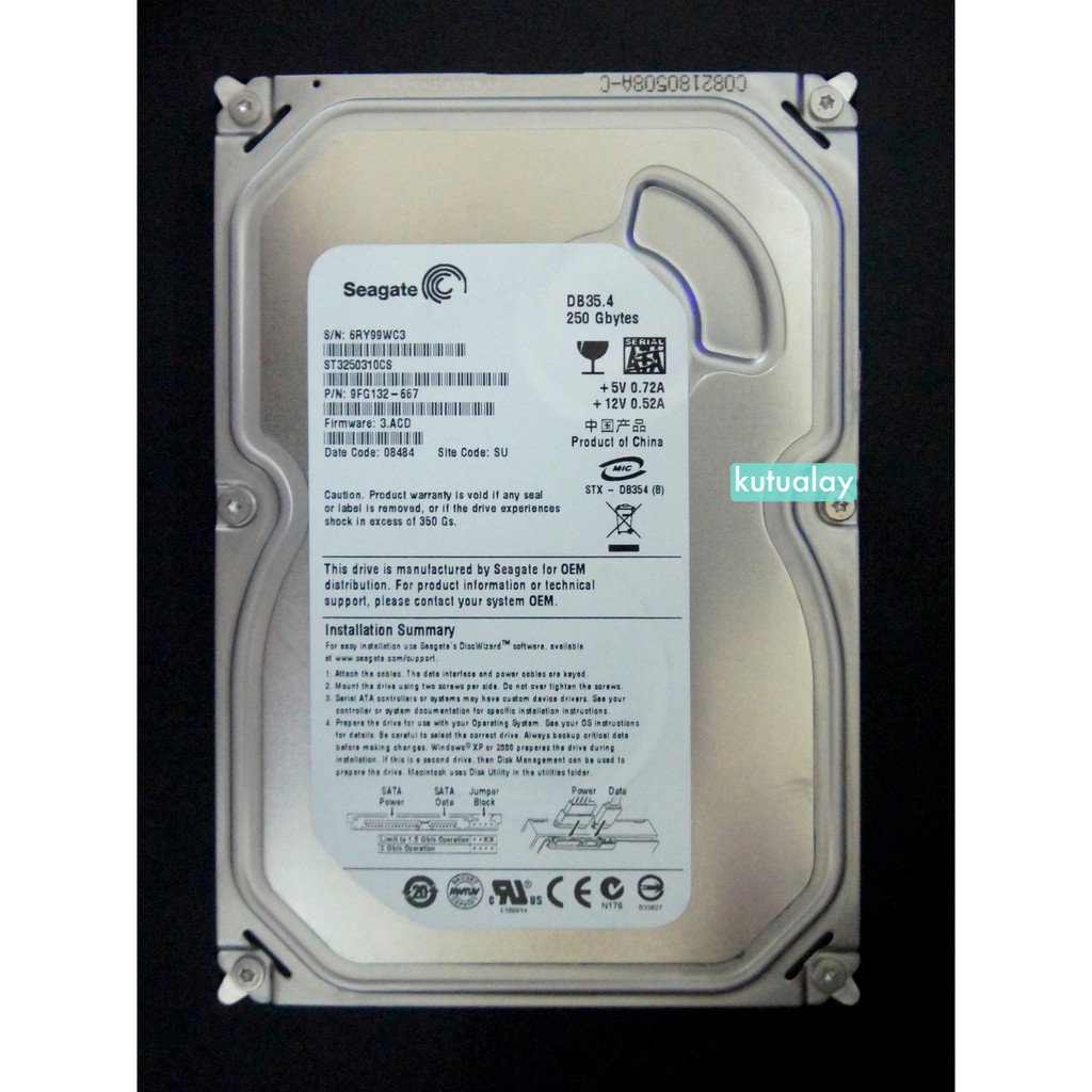 Ổ Cứng 3.5 Hdd 250gb Sata Komputer 100% | BigBuy360 - bigbuy360.vn