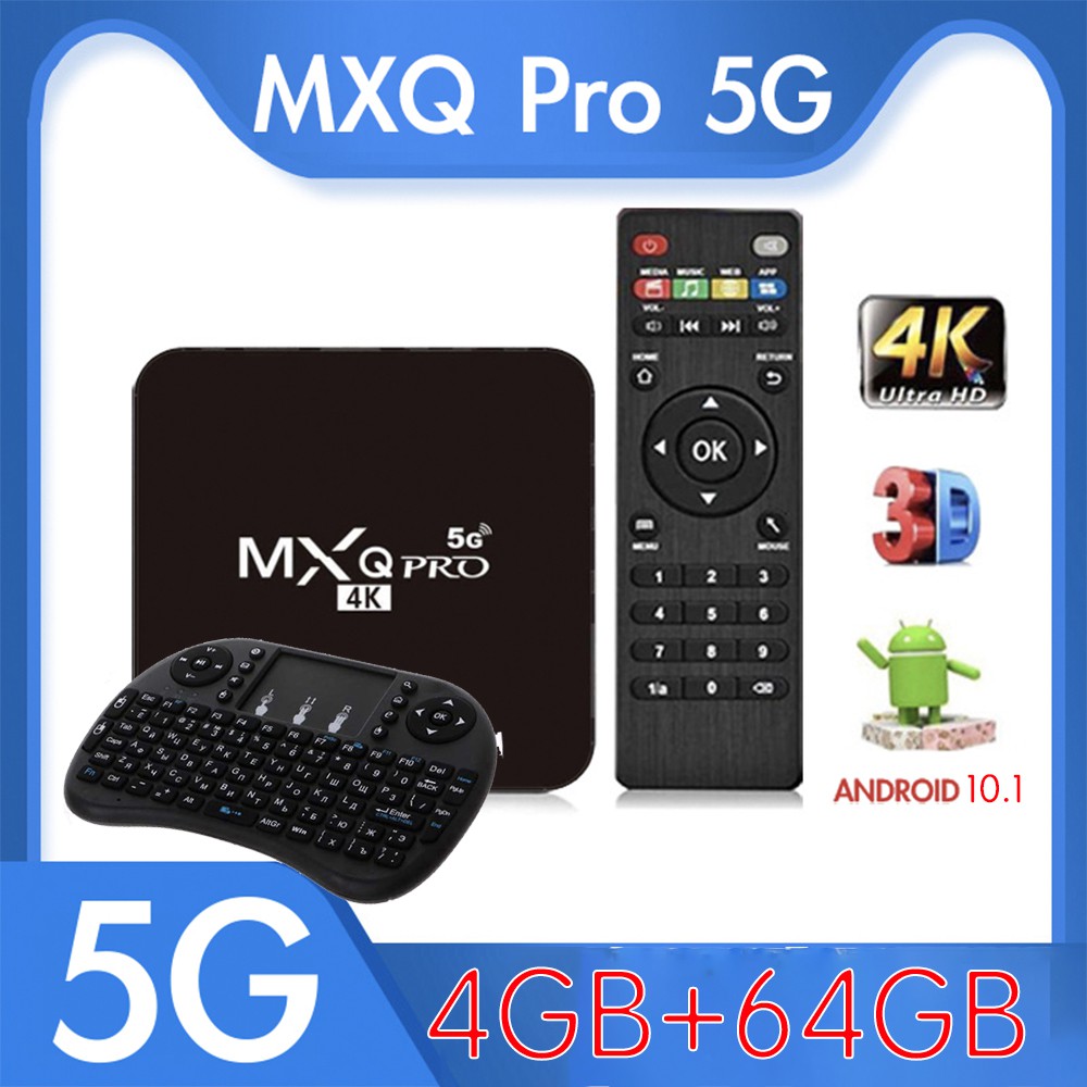 Đầu Tv Box 1g + 8g Android 10.1 Mxq Pro 4k 5g Android Smart Tv Box I8 Mini Bluetooth Thông Minh