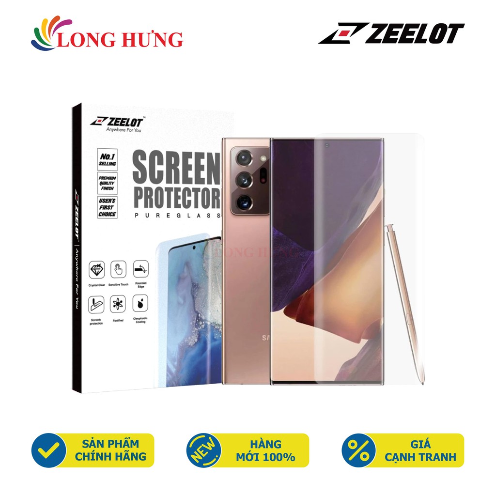 Dán màn hình cường lực chống vân tay Zeelot Samsung Galaxy Note 20 Ultra - Hàng chính hãng - Chống vân tay hiệu quả