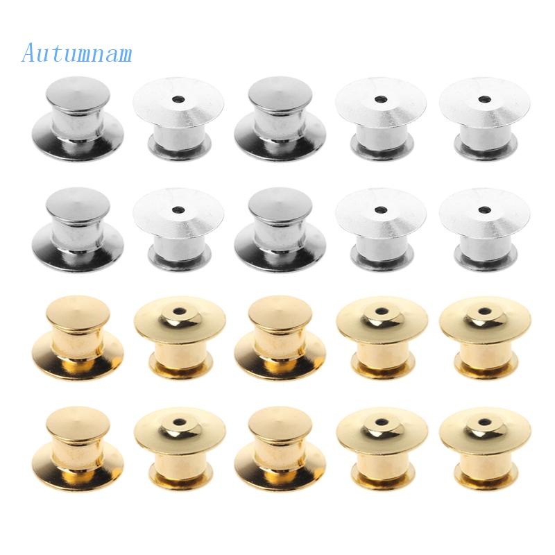 Set 10 Chốt Cài Bằng Kim Loại Màu Vàng / Bạc Thay Thế Cho Đồng Phục