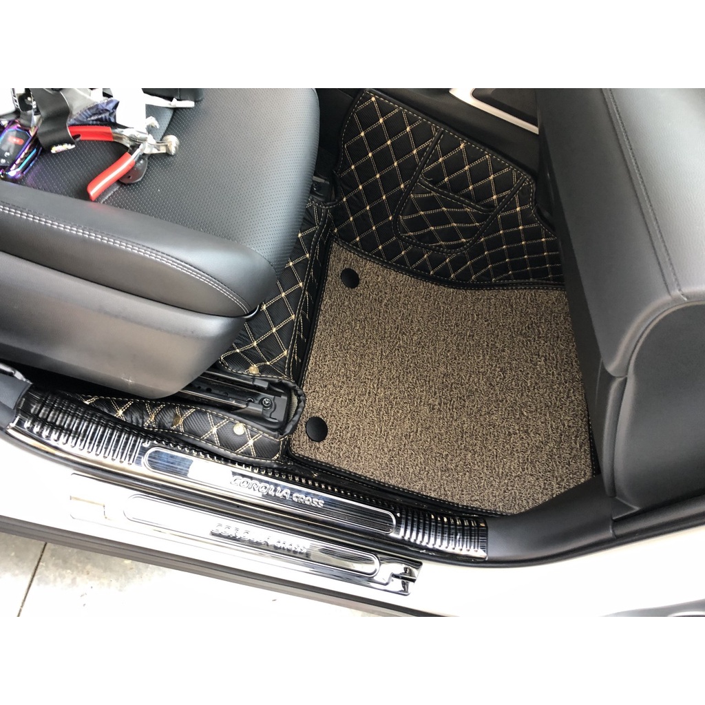 Thảm lót sàn ô tô 6D Toyota Vios 2014-2021 chống nước, không mùi, phủ kín 90% sàn xe