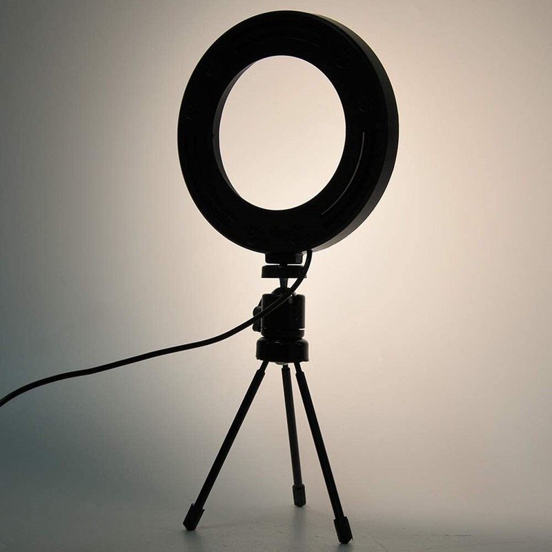 Chân đứng mini + Đèn led ring 16cm hỗ trợ chụp MACRO, chụp sản phẩm, live stream 3 CHẾ ĐỘ SÁNG