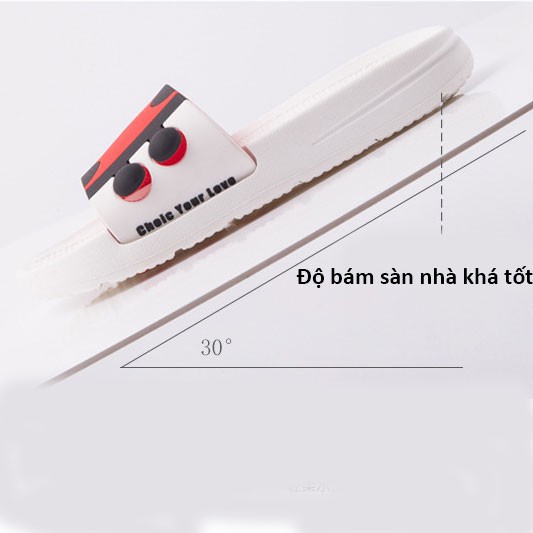 Dép Unisex Họa Tiết Con Bọ , Cực Xinh