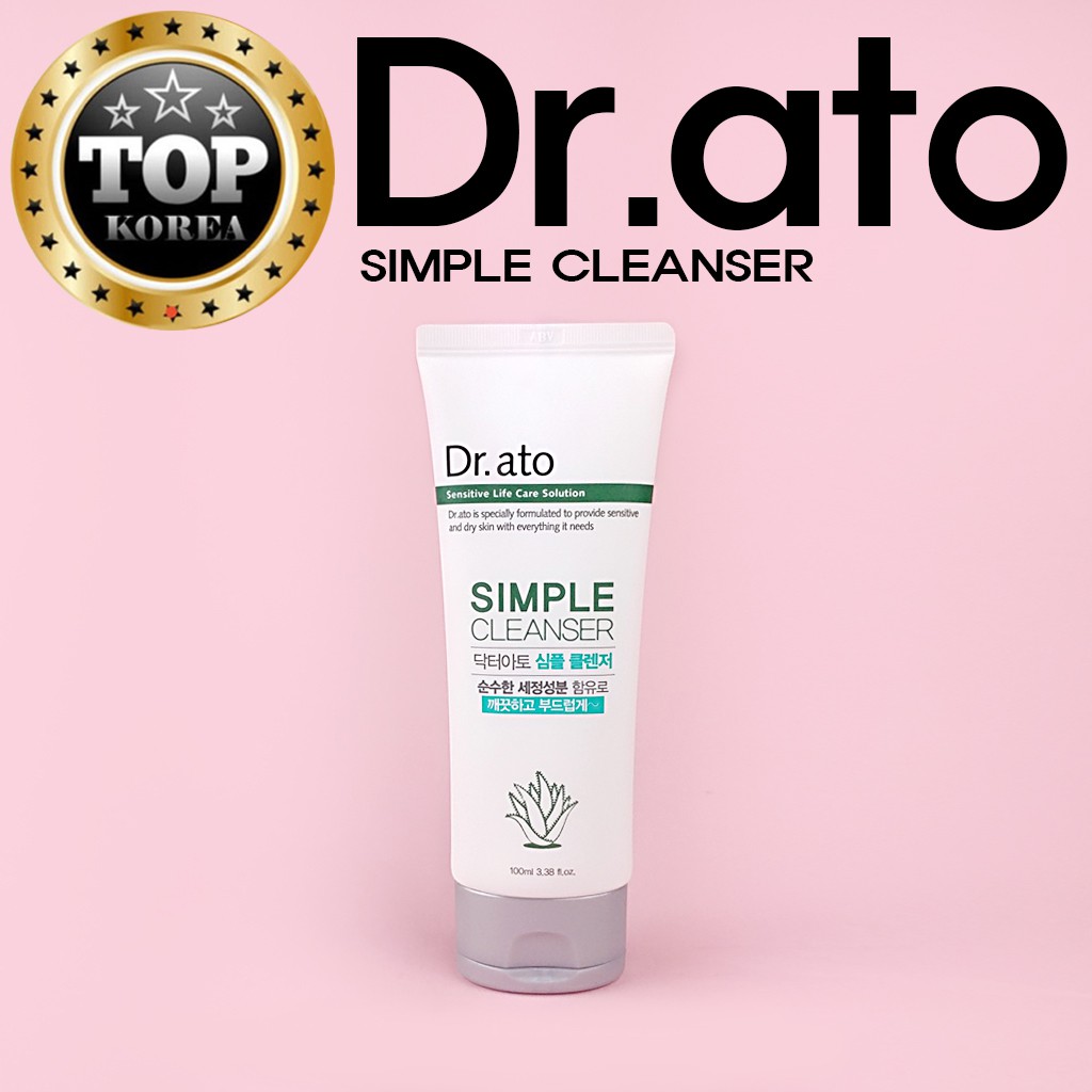 ★Dr. Ato★ Simple Cleanser 100ml / Sữa Rửa Mặt Dr. Ato 100ml Chất Lượng Cao  / TOPKOREA