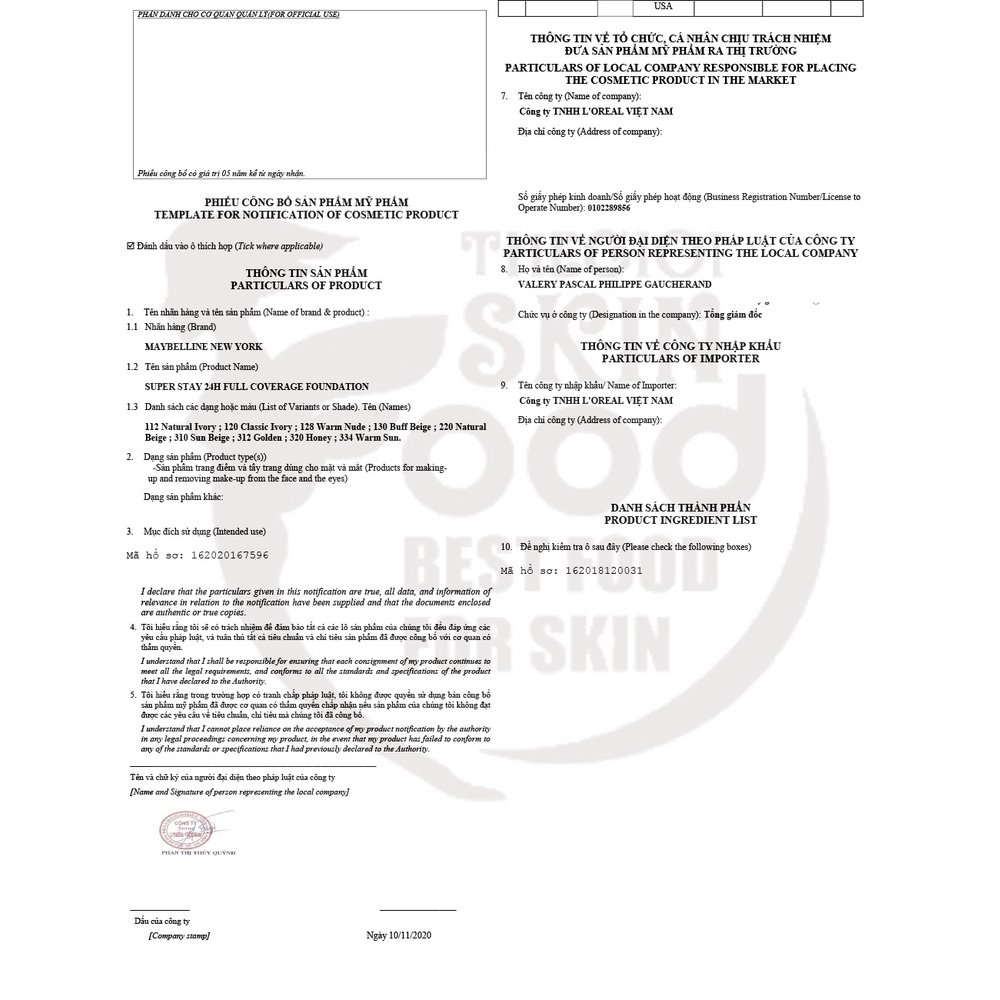 Kem nền che phủ hoàn hảo, bền màu, lâu trôi 24 giờ Maybelline Super Stay 24H Full Coverage Foundation 30ml