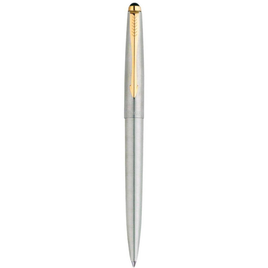 Viết Parker Galaxy chính hãng, bút ký cao cấp bằng thép chrome, mạ vàng, mực xanh , thay mực được
