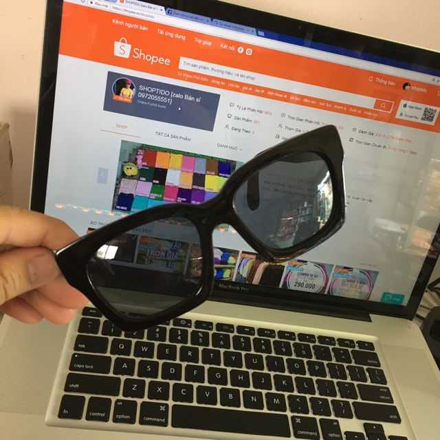 Kính V cực đẹp màu Đen sành điệu, cực kỳ phong cách NPP Shoptido | BigBuy360 - bigbuy360.vn