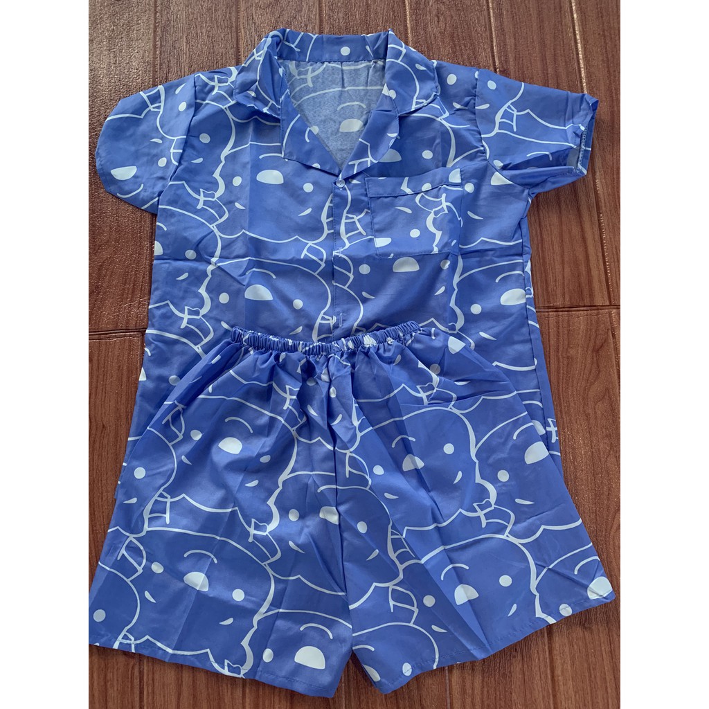 Bộ đồ ngủ pijama cộc tay mùa hè dễ thương set bộ đồ ngủ mặc nhà nhiều họa tiết cute