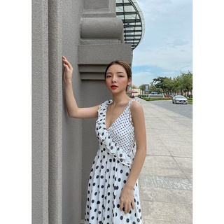 COLUS - Váy 2 Dây Chấm Bi - La Dol