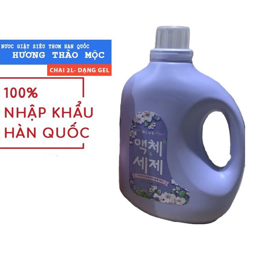 Nước giặt Blue hương Thảo Mộc chai 2l - dạng gel siêu đậm đặc hương thơm dịu nhẹ  ₫55.000  Mua Kèm Deal Số