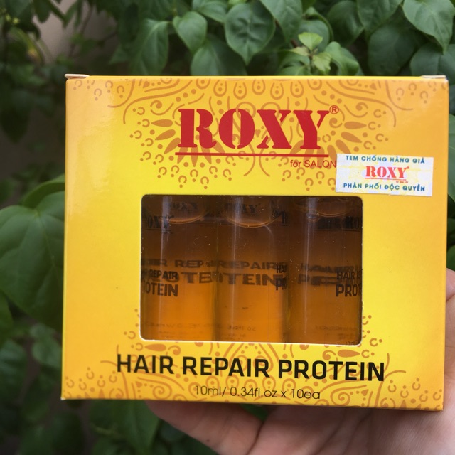 Phục hồi tóc hư nát thần dược tái tạo tóc ROXY PROTEIN 10 ống x10ml