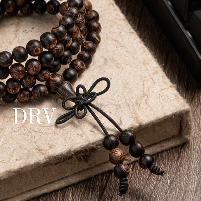 📿 Chuỗi Vòng Tay Trầm Hương Sánh Chìm 108 Hạt (6mm), Trang Sức Phong Thủy Cầu Bình An | BigBuy360 - bigbuy360.vn