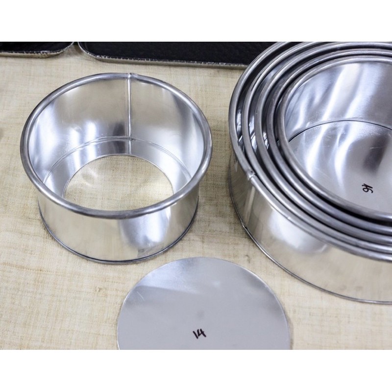 Khuôn nhôm tròn gia công đế rời các cỡ- dùng đổ cốt gato
