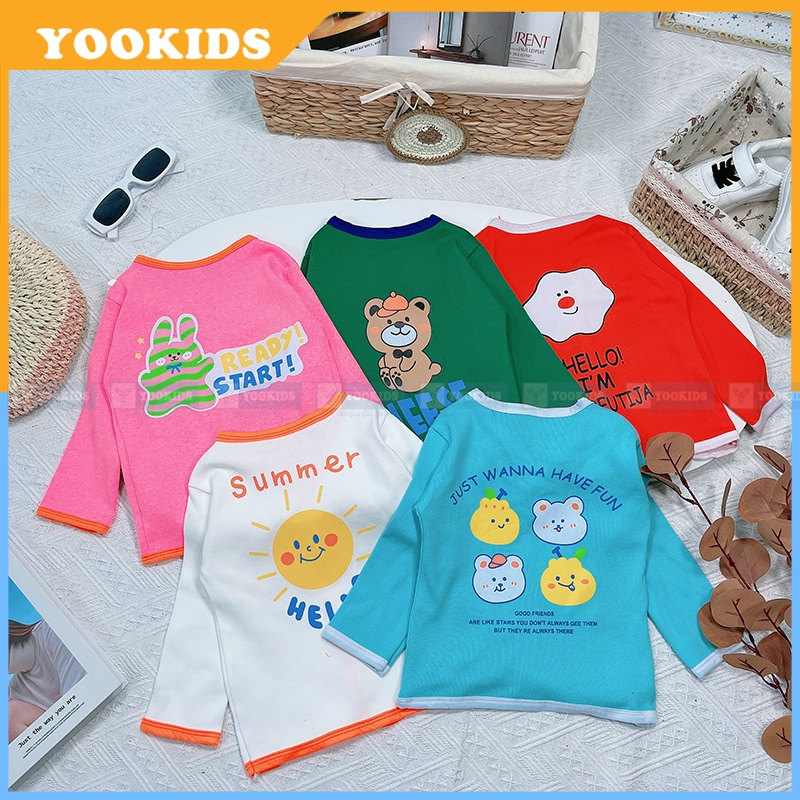 Áo cadigan cho bé chất len tăm mềm YOOKIDS  Áo khoác bé gái size 1 2 3 4 5 tuổi 8 10 12 14 16 18kg