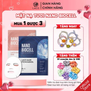 Combo Mặt Nạ Tươi Nano Biocell LACO - KÈM QUÀ TẶNG